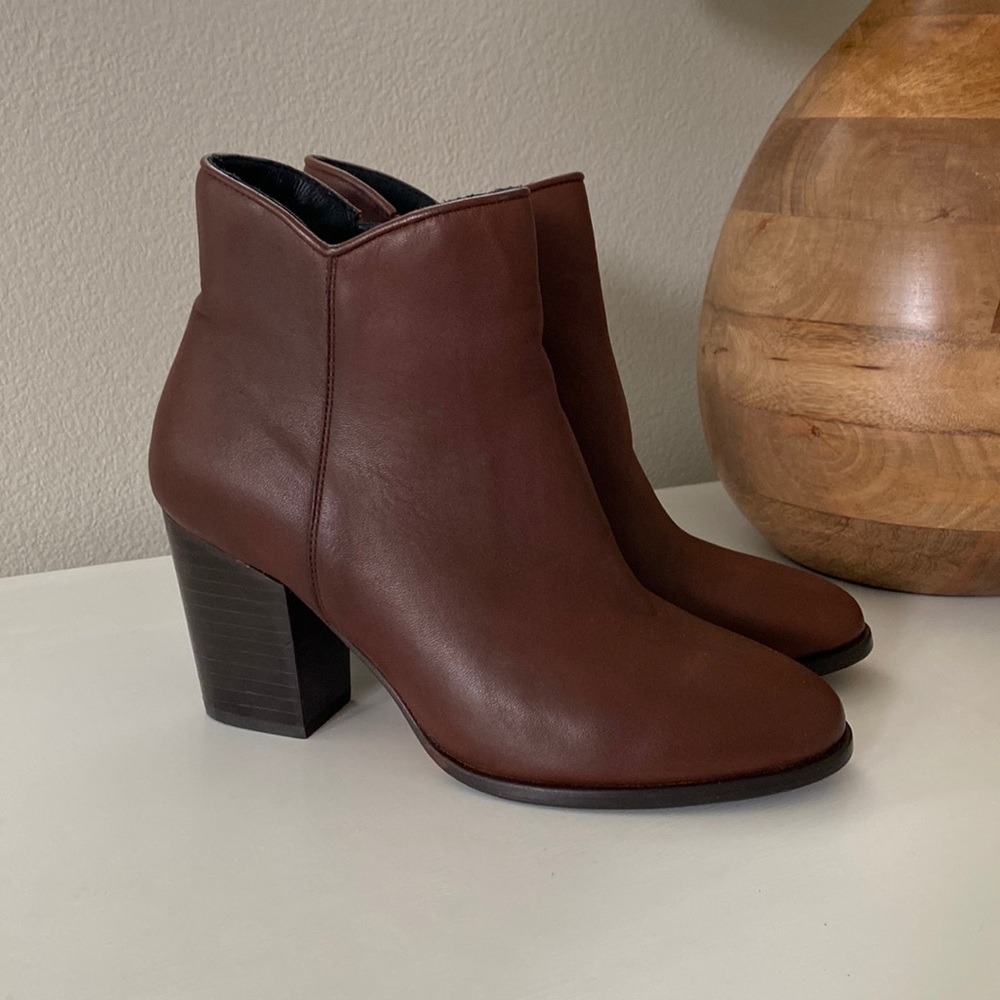 Thursday Boot Company - Women’s Uptown Leather Ankle Boots Size 7 Bourbon Brown